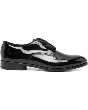 Doucal's Patent Leather Laced Shoes - Black