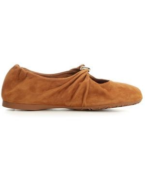 Loewe Pebble Soft Ballet Flas - Brown