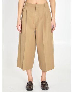 Celine Montauk Cropped Pants - Natural