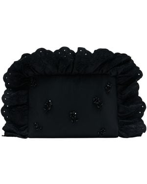 Simone Rocha Pillowcase Clutch Bag W/ Emb - Black