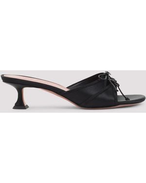 AMINA MUADDI Eleonora 45 Slippers - Black