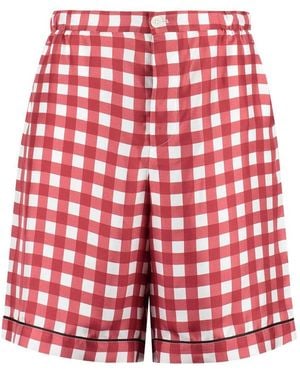Prada Stylish Vichy Pants For - Red