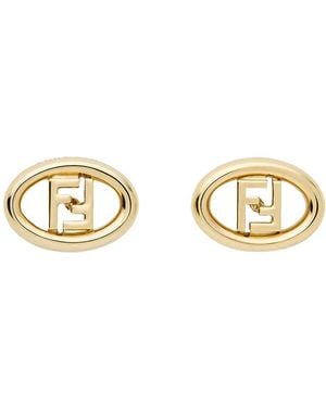 Fendi Orecchini Stud Orbit" - Metallic