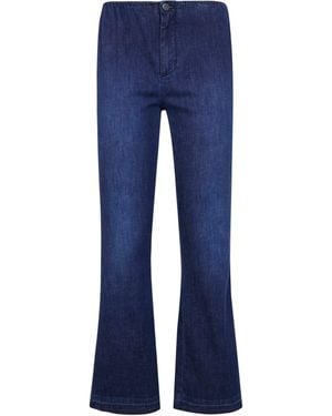 CIGALA'S "2Y" Denim Cotton Linen Stretch - Blue