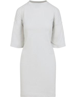 Balenciaga Semi Fitted Cotton T-Shirt Dress - Gray