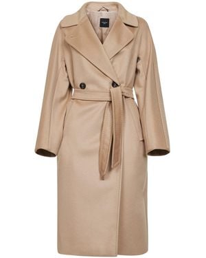 Weekend by Maxmara Belted Midi Coat - Natural