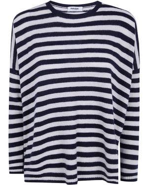 Base London Round Neck Sweater - Blue