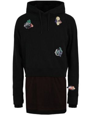Givenchy Overlapped Hoodie - Black