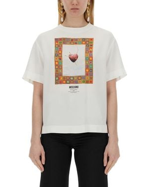 Moschino T-Shirt Heart - White