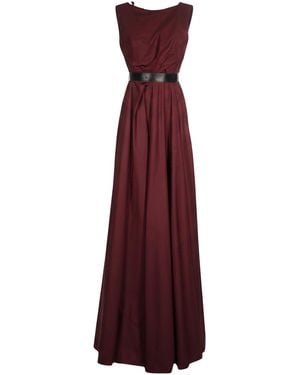 Bottega Veneta Belted Cotton Dress - Purple