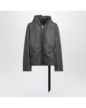 Rick Owens Tower Gimp Dark Dust Nylon Bomber Jacket - Gray