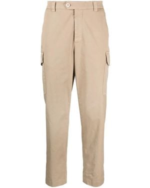 Brunello Cucinelli Cargo Style Cotton Pants - Natural