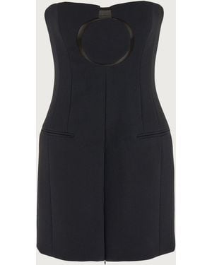 Ferragamo Bustier Mini Dress - Black