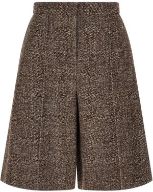 Agnona 'Amanda' Bermuda Shorts - Gray