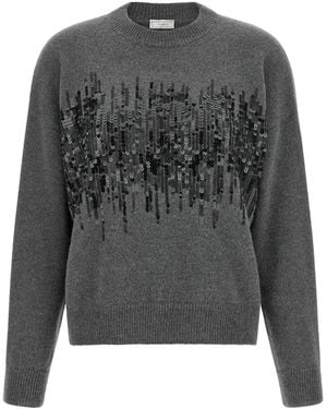 Peserico Sequin Sweater - Gray