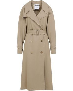 Moschino Cotton Nylon Coat - Natural