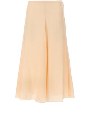 Fendi 100% Silk Skirts - Natural