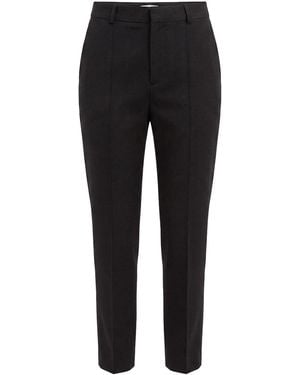 Loewe Tapered Wool Pants - Black