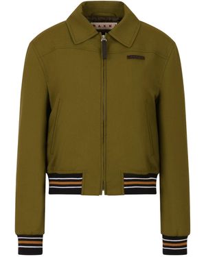 Marni Virgin Wool Jacket - Green
