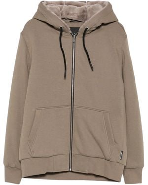 Moose Knuckles Cotton-Blend Classic Bunny Plush-Lined Zip-Up Hoodie - Gray