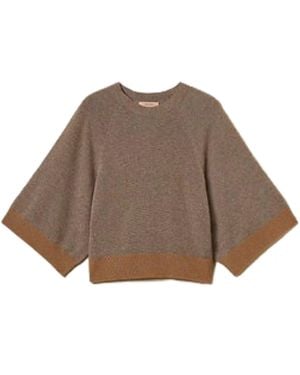 Twinset Wool Maglia Sweater - Brown