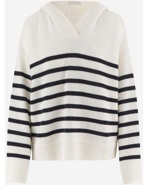 Allude Cashmere Striped Sweater - Multicolor