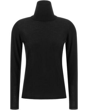 Max Mara 'Saluto' High Neck Sweater - Black