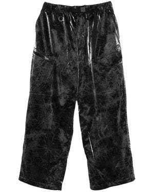 Y-3 High-Shine Tie-Dye Pants - Gray