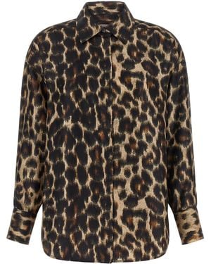 Alberto Biani Jaguar Print Shirt - Black