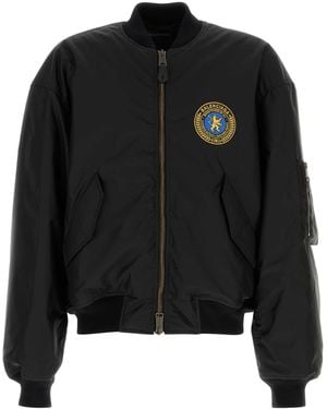 Balenciaga Large Fit Bomber Jaket - Black