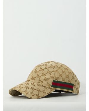 Gucci Baseball Hat With Web - Natural