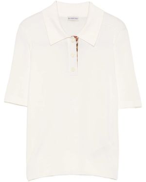 Burberry Wool Polo Shirt - White