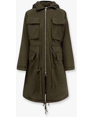 Oamc Peacemaker Padded Nylon Long Jacket - Green