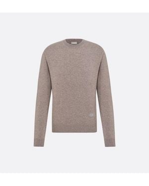 Dior Wool Cashmere Knit Top - Gray
