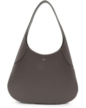 KHAITE Joan Large Leather Hobo Bag - Gray