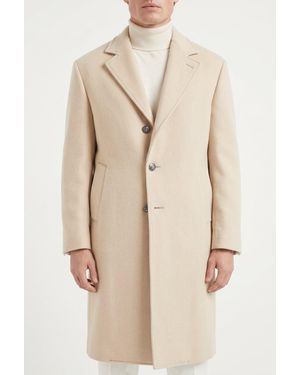 Brunello Cucinelli Light Wool Overcoat - Natural