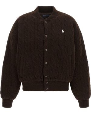 Polo Ralph Lauren Braided Bomber Jacket - Black