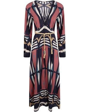 VOLANTIS "Illumination" Silk Evening Dress - Red