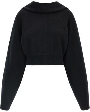 Rick Owens 'Tower Pull' Hoodie - Black