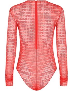 Givenchy 4G Lace Bodysuit - Red
