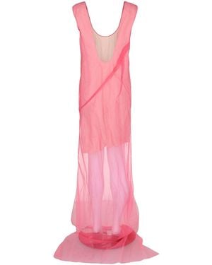 Givenchy Sheer Silk Maxi Dress - Pink