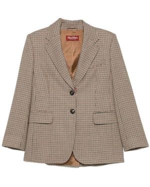 Max Mara Wool Blazer Salice - Brown