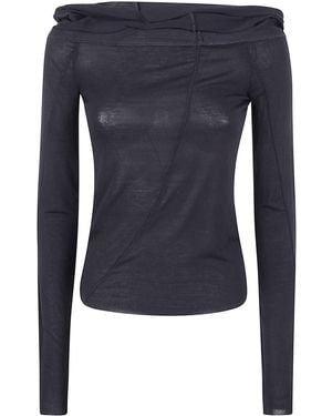 Thom Krom Blouse Long Sleeves - Blue