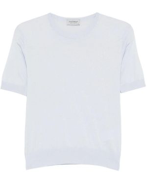 John Smedley Sea Island Cotton Sweater - White