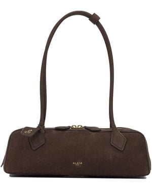Alaïa "Teckel" Medium Shoulder Bag - Brown