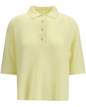 Allude Polo-Neck Sweater - Yellow
