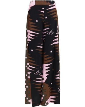 PUCCI Silk Twill Pants - Black