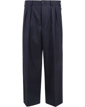 Comme des Garçons Double Pinces Wool Classic Pants - Blue