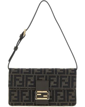Fendi 'Tube' Wallet On Chain - Black