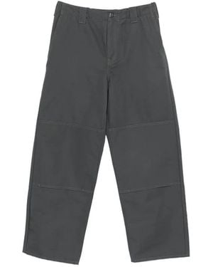 KENZO Wide-Legged Paneled Pants - Gray